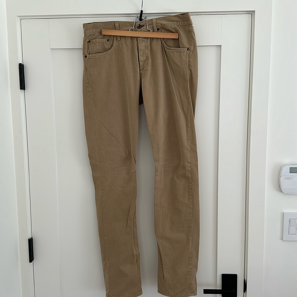 Rag & Bone Standard Issue Fit 2 Slim Leg Khaki Pants Size 32 Excellent Condition